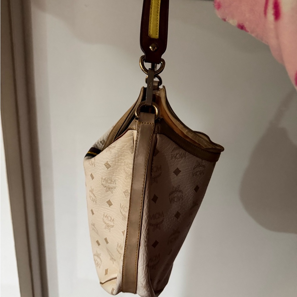 MCM Cream and Brown Women's Bag - Picture 3 of 7